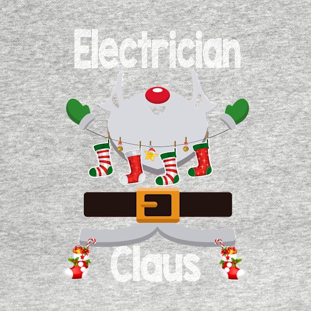 Electrician Claus Santa Christmas Costume Pajama by johnbbmerch